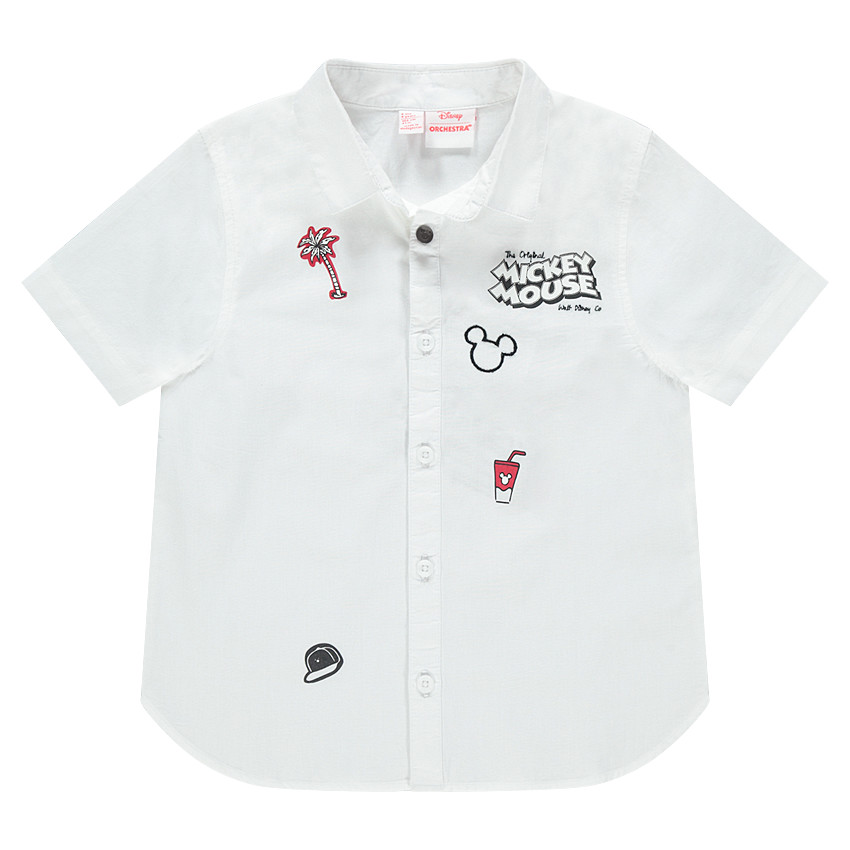 Camisa de manga corta con estampados de Mickey ©Disney 
