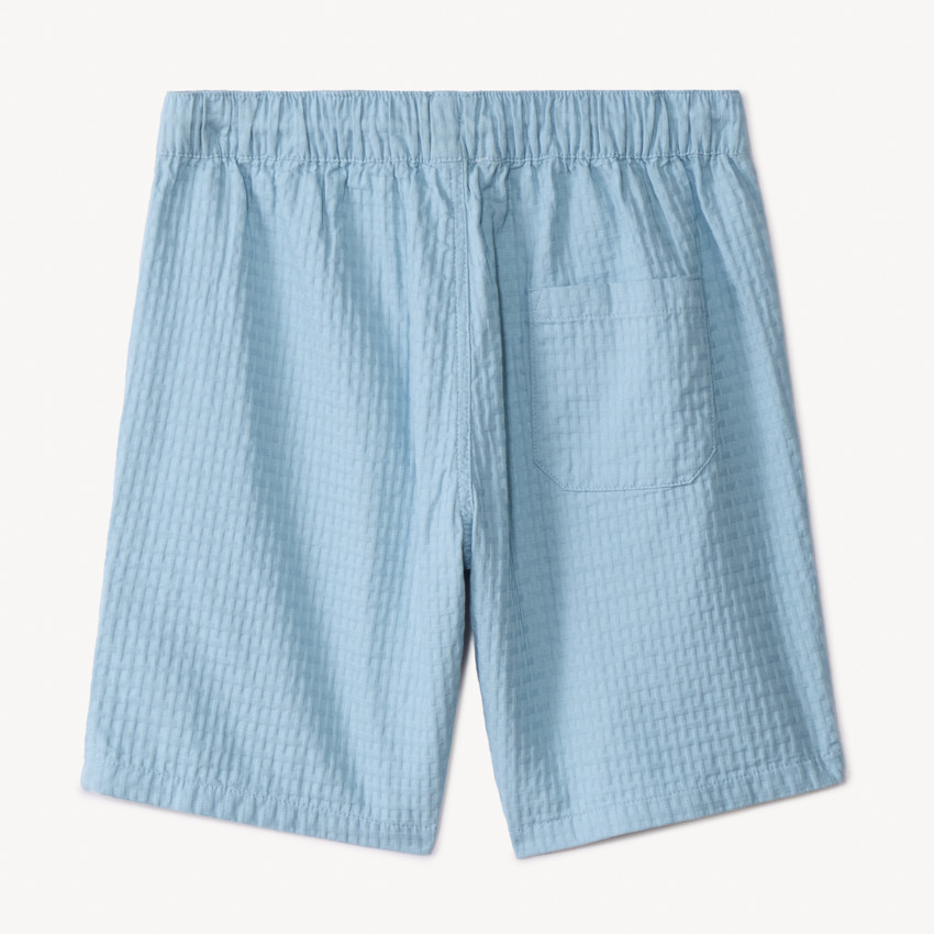 Conjunto de 2 piezas en tela fantasía lisa para niño 