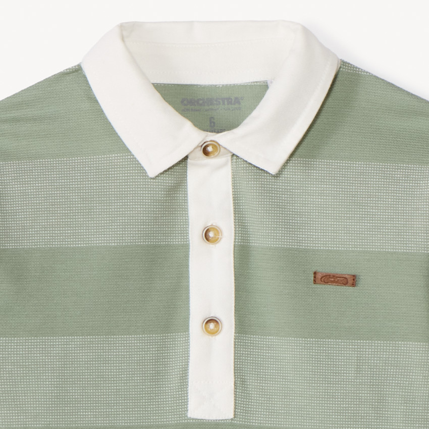 Polo de manga larga a rayas para niño 