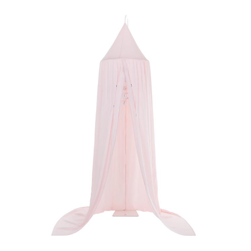Cielo de cama de gasa de algodón - Rosa 