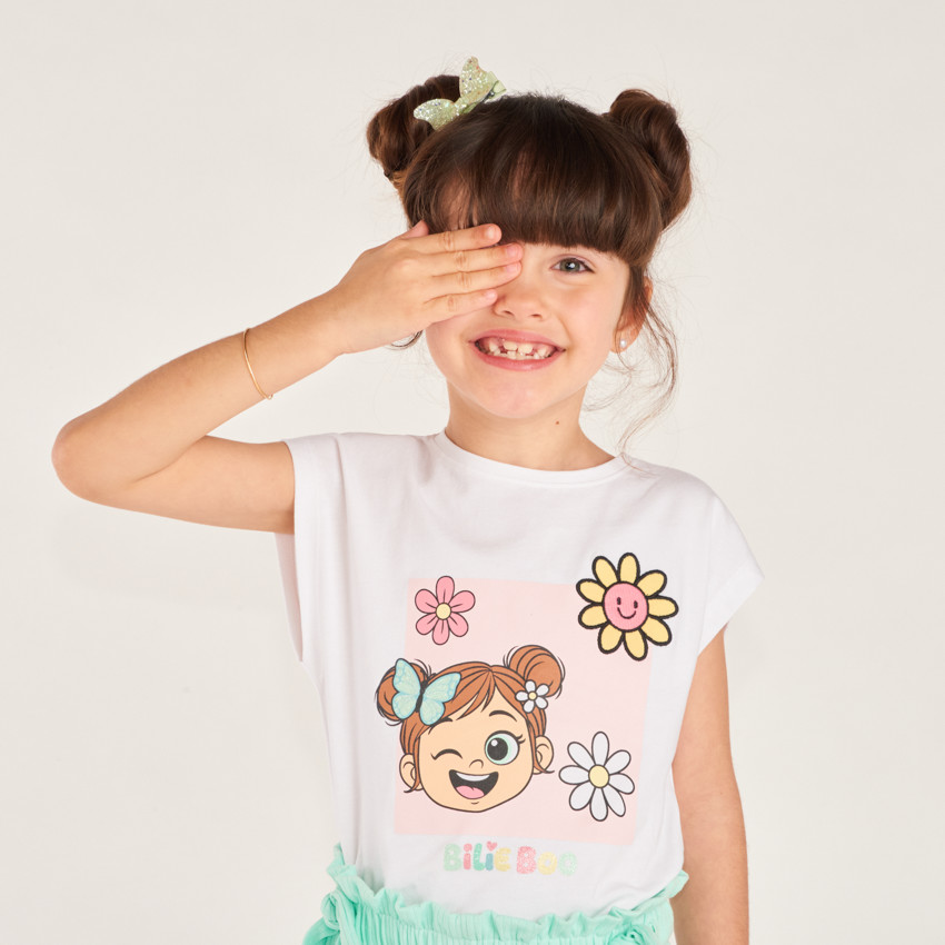 Conjunto de 2 piezas camiseta + short Bilie Boo para niña 
