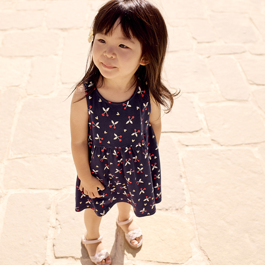 Vestido sin mangas estampado fantasía para bebé niña 