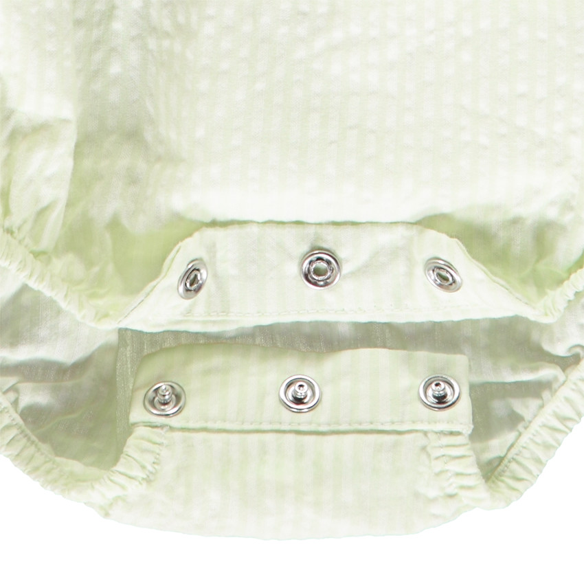 Vestido combinado de seersucker estampado jungle para bebé niña 