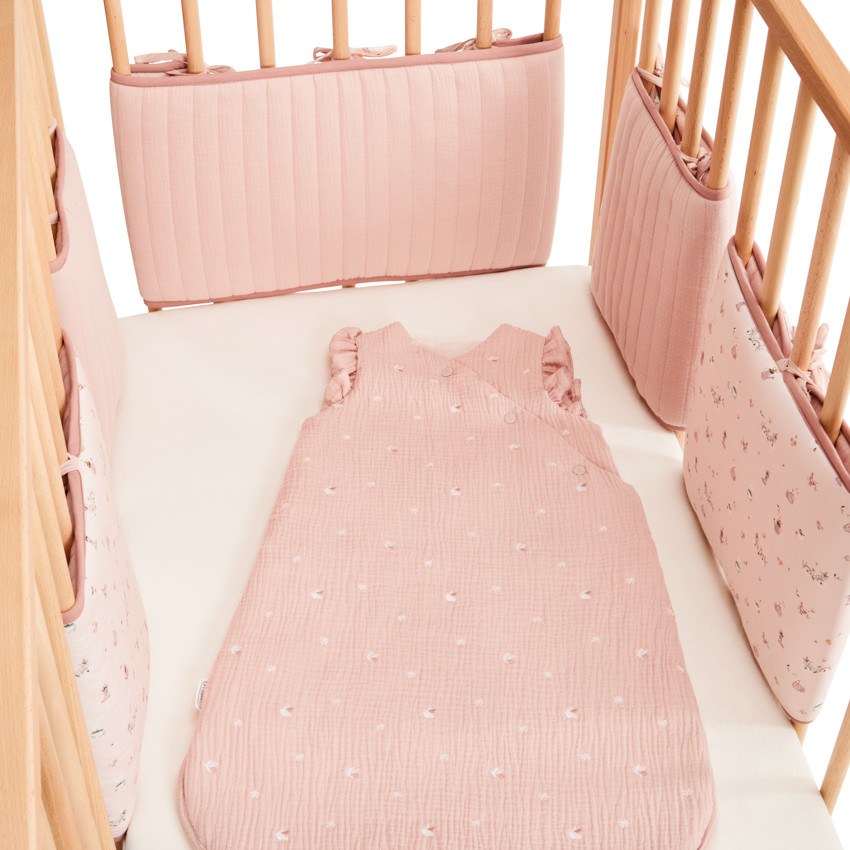 Lote de 5 protecciones modulares para barrotes colección "Promenade Bucolique" rosa 