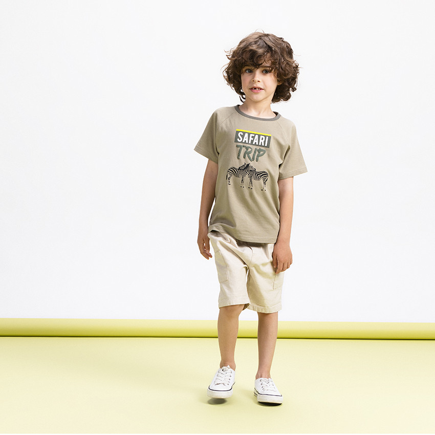 Camiseta manga corta cebra 