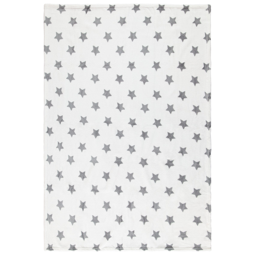Manta sherpa estampada con estrellas 80 x 115 cm 