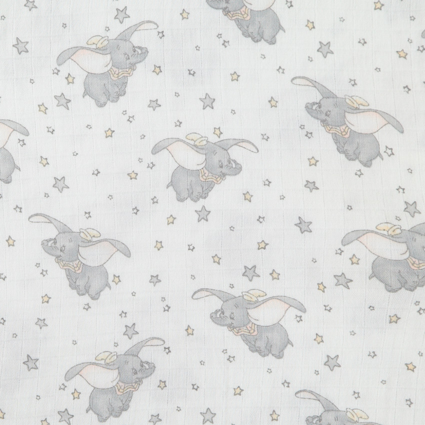 Pack de 3 langes de gasa de algodón Dumbo Disney 