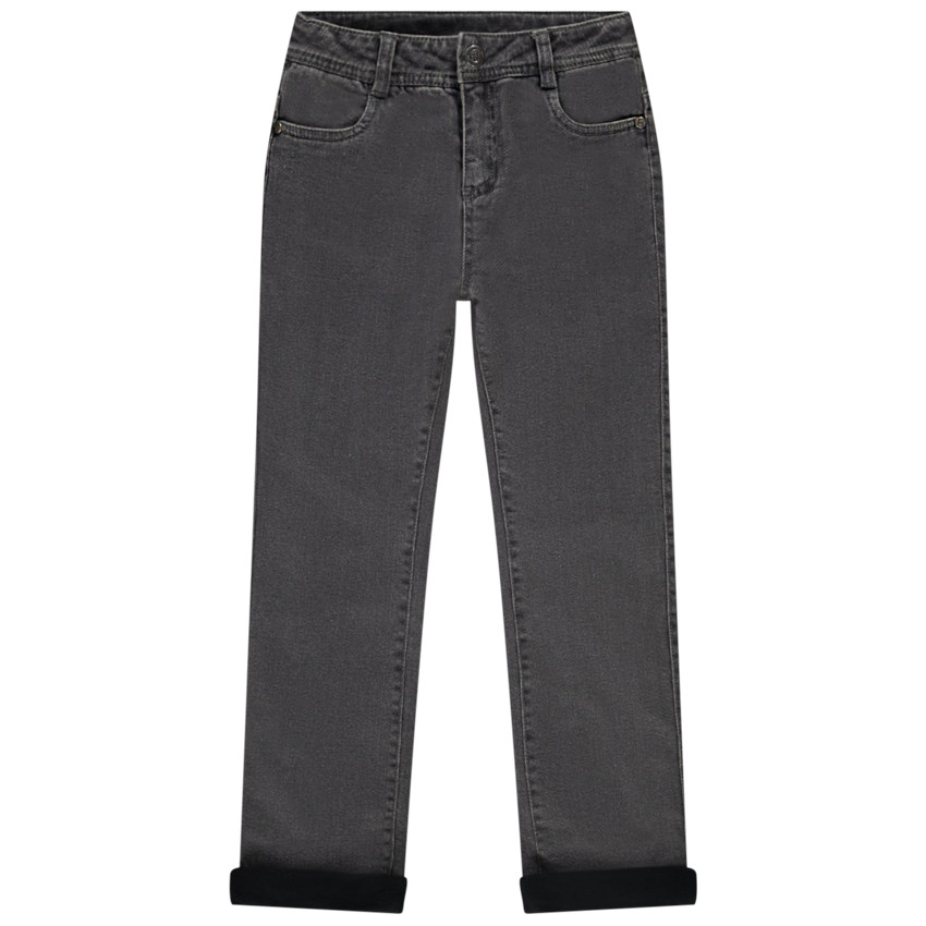 Pantalones vaqueros slim en denim liso para niño 