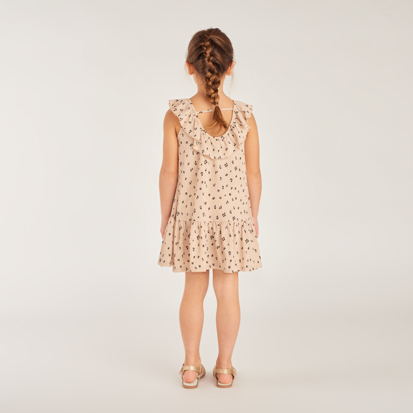Ropa de jersey con estampado de leopardo para niña 