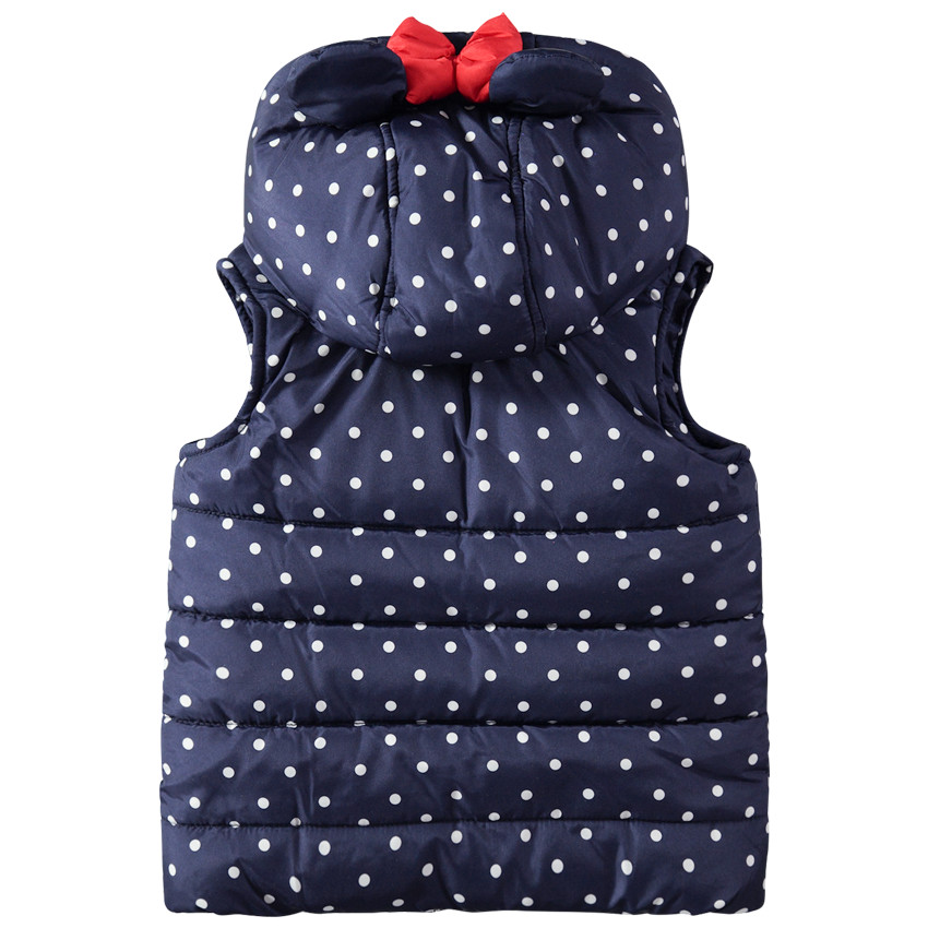 Chaleco anorak con lunares y forro de borreguillo Disney Minnie 