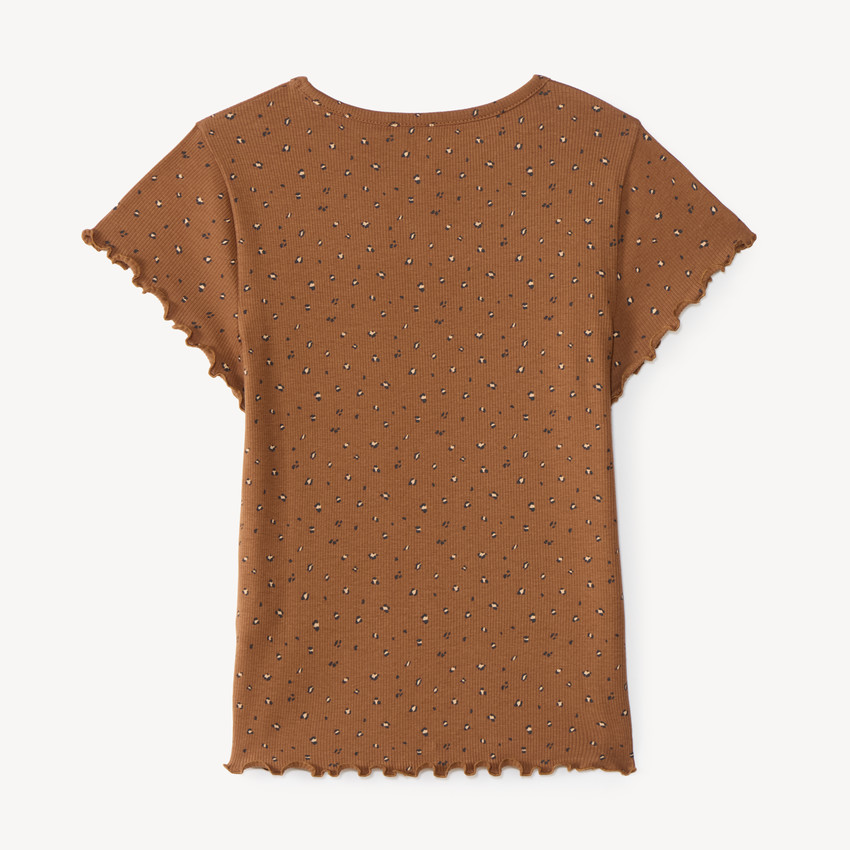 Camiseta de niña de manga corta con estampado original 