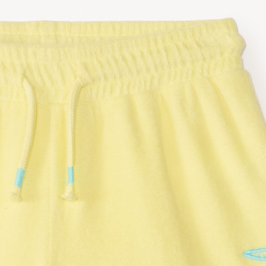 Short de felpa con bordado de estrella de mar para niña 