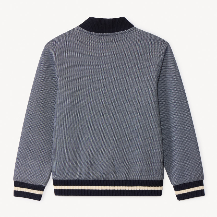 Chaleco de cuello teddy de piqué para niño 