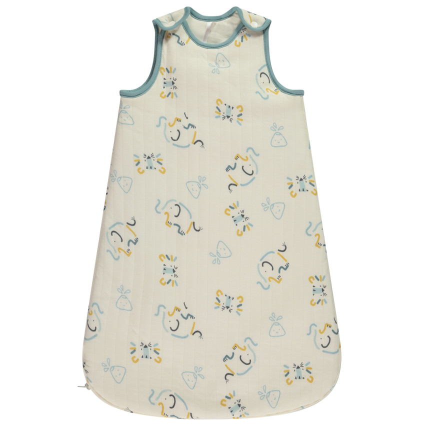 Saquito de dormir acolchado TOG 4 estampado elefantes para bebé niño 