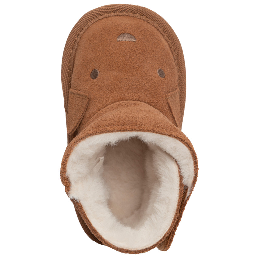 Botines forrados con orejas en relieve 