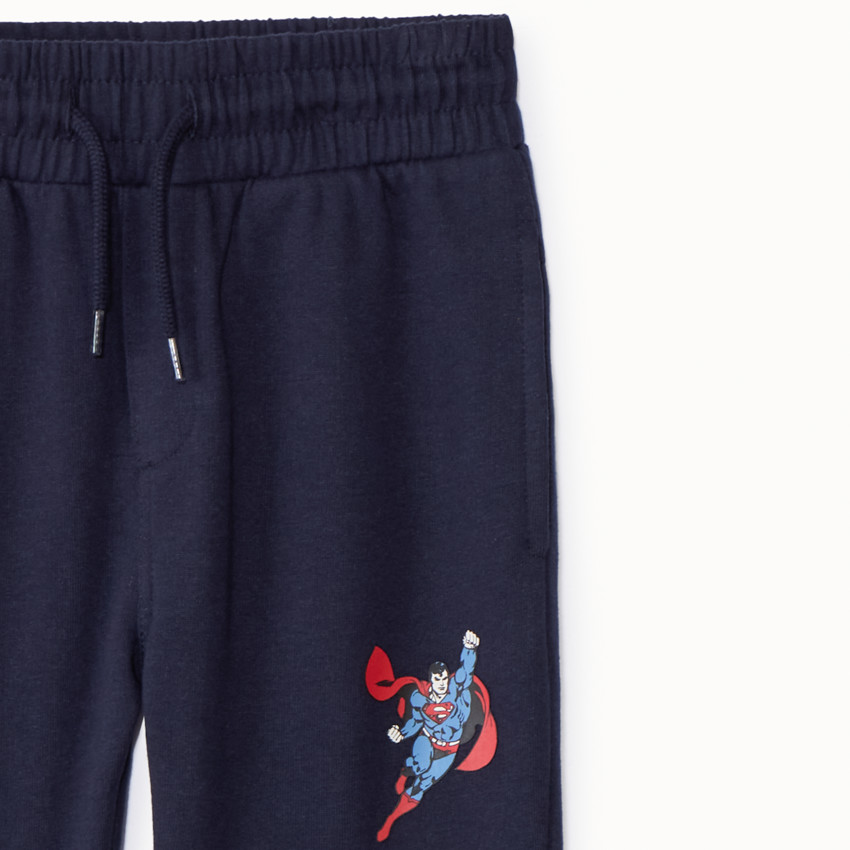 Pantalón jogging liso Super Man Warner para niño 
