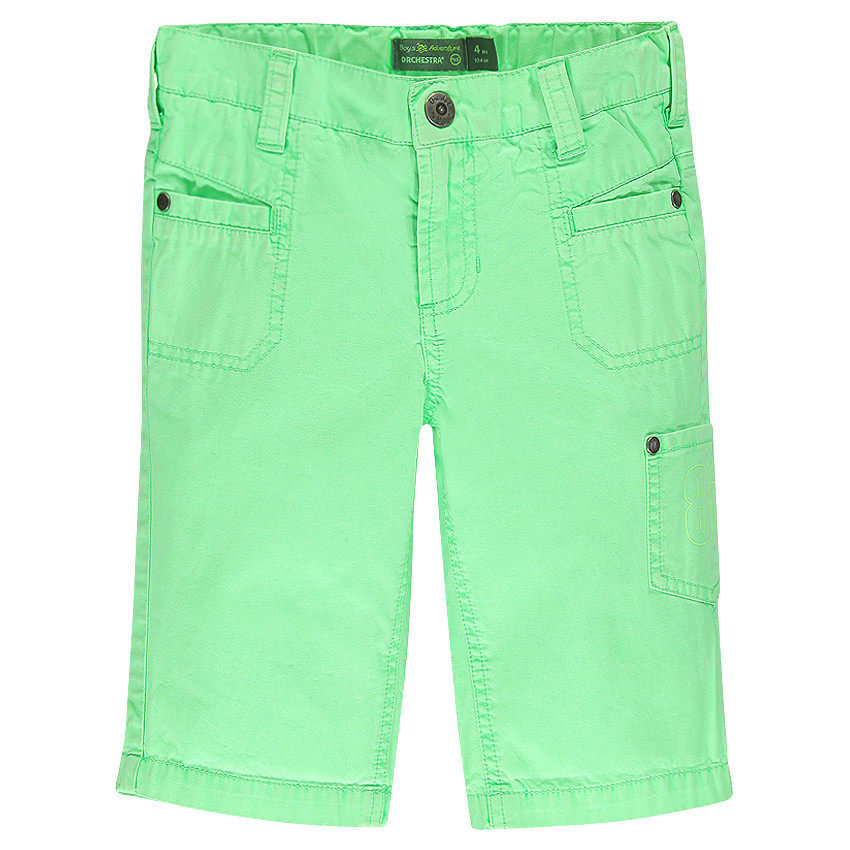 Bermuda de Twill liso con bolsillos 