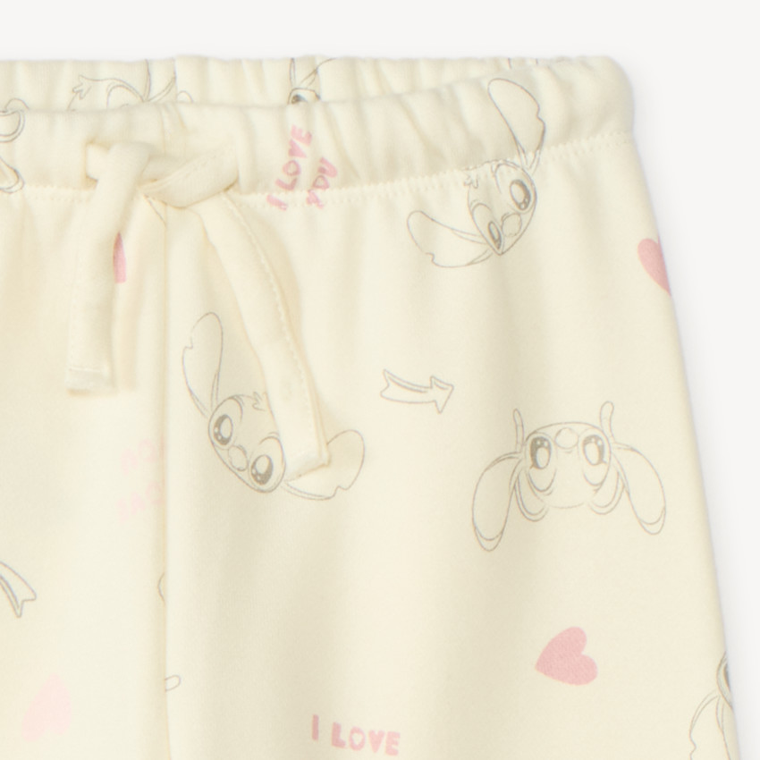 Jogging para bebé niña con estampado de Stitch y Angel de Disney 