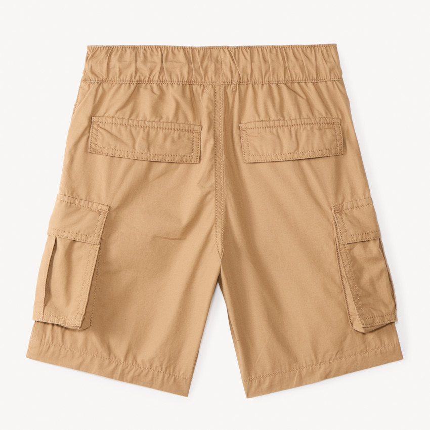 Bermuda cargo liso de popelina para niño 