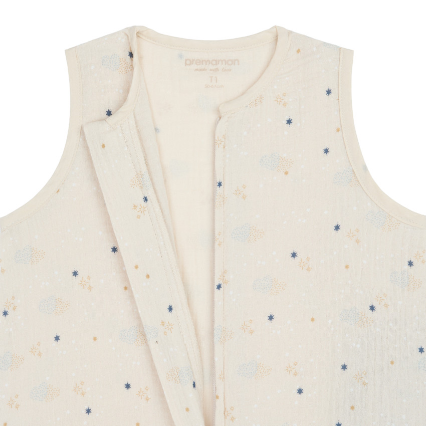 Saco de dormir sin mangas de gasa de algodón estampado estrellas TOG 0,5 - Banda de Soñadores 