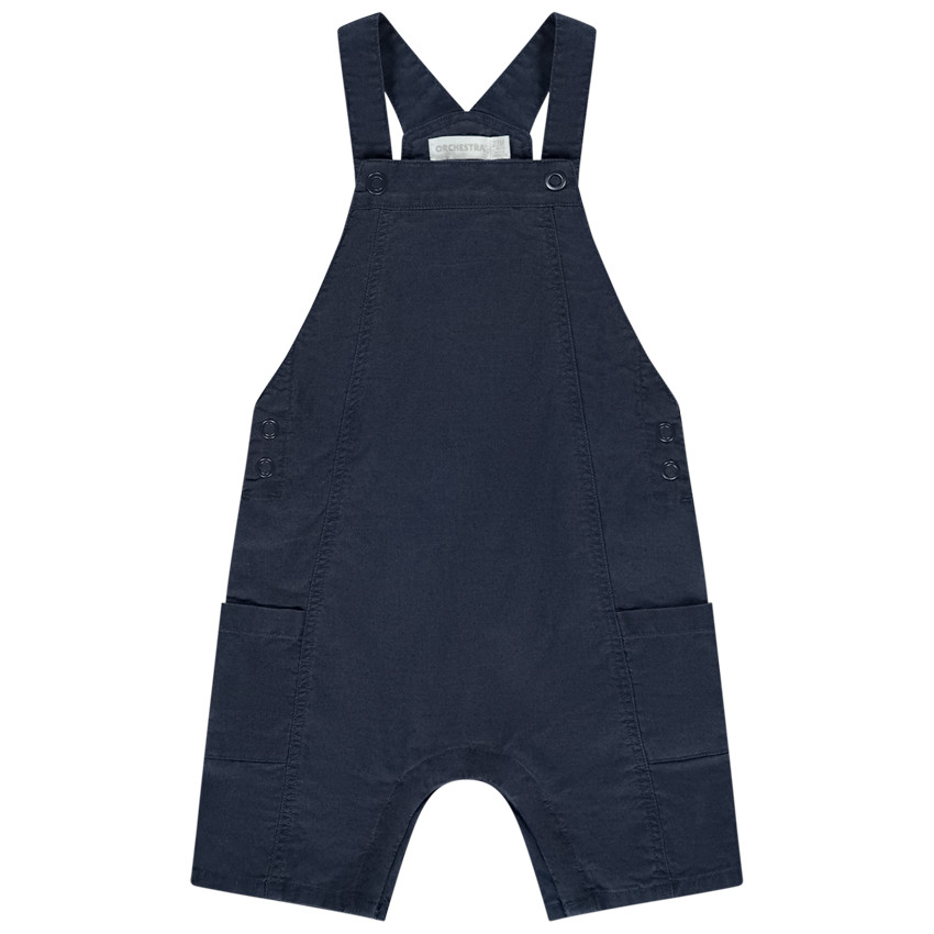 Pelele corto de tela unida para bebé niño 