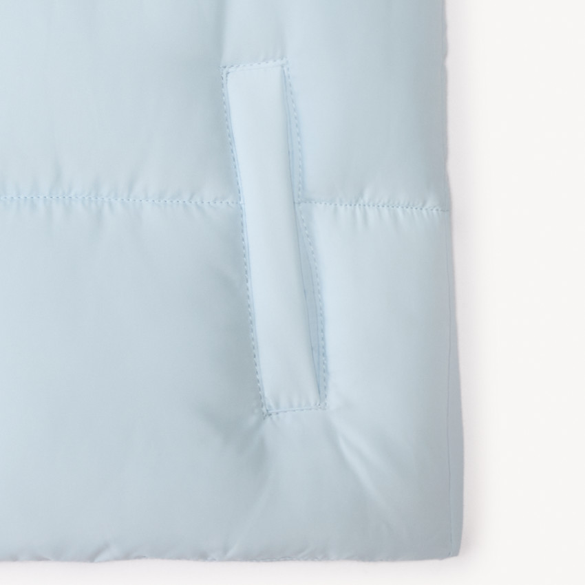 Chaleco de tela mate para niña 