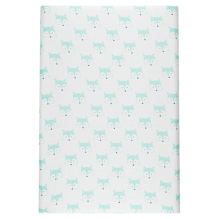 Funda para el cambiador totalmente estampada con zorros 