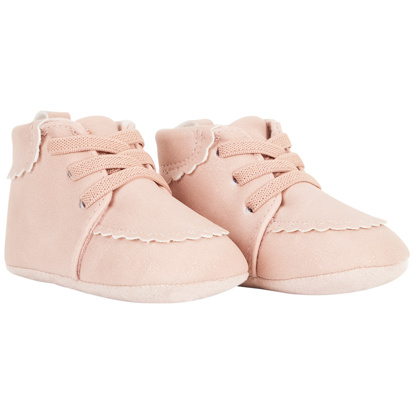 Botines suaves con purpurina para niña bebé 