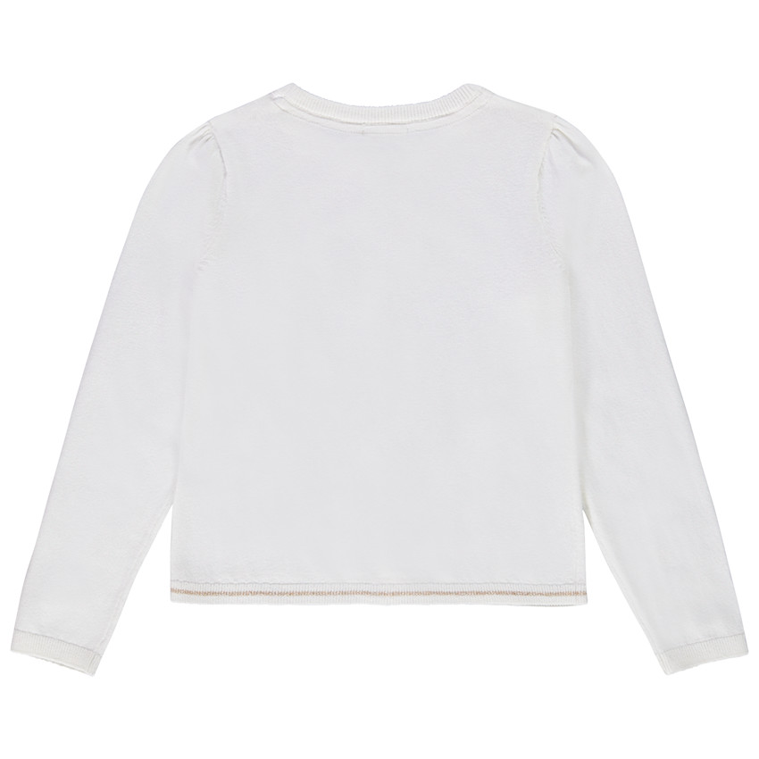 Chaleco de punto liso para niña 