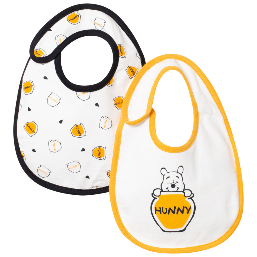 Lot de 2 bavoirs imprimé Winnie l'Ourson  Additional Lot de 2 bavoirs imprimé Winnie l'Ourson