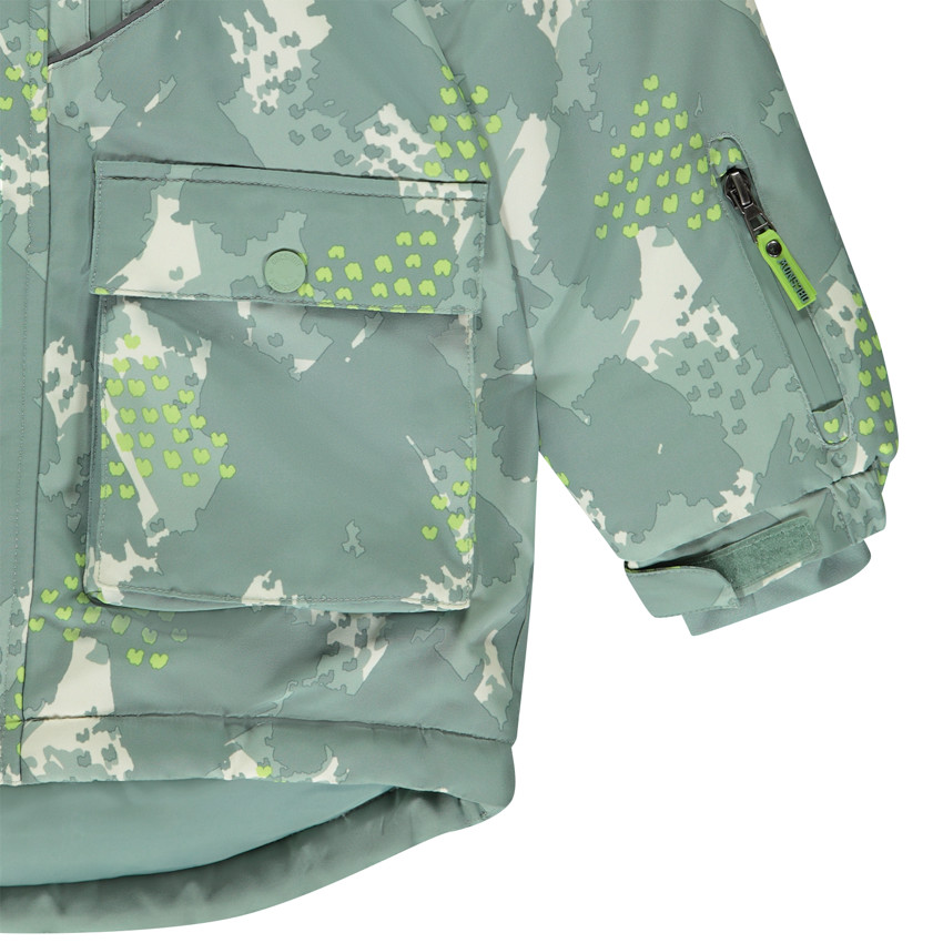 Chaqueta de esquí forrada con estampado fantasía para niño 