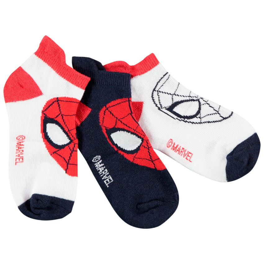 Pack 3 pares calcetines cortos Spider-Man Marvel