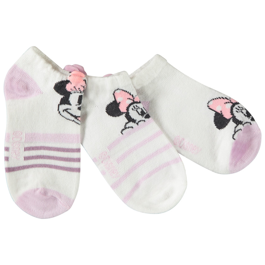 Pack 3 pares calcetines Minnie Disney - "Minnie Love" 