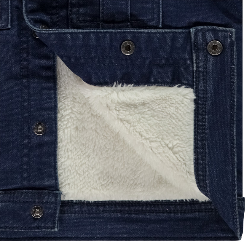 Chaqueta vaquera forrada de sherpa para bebé niño 