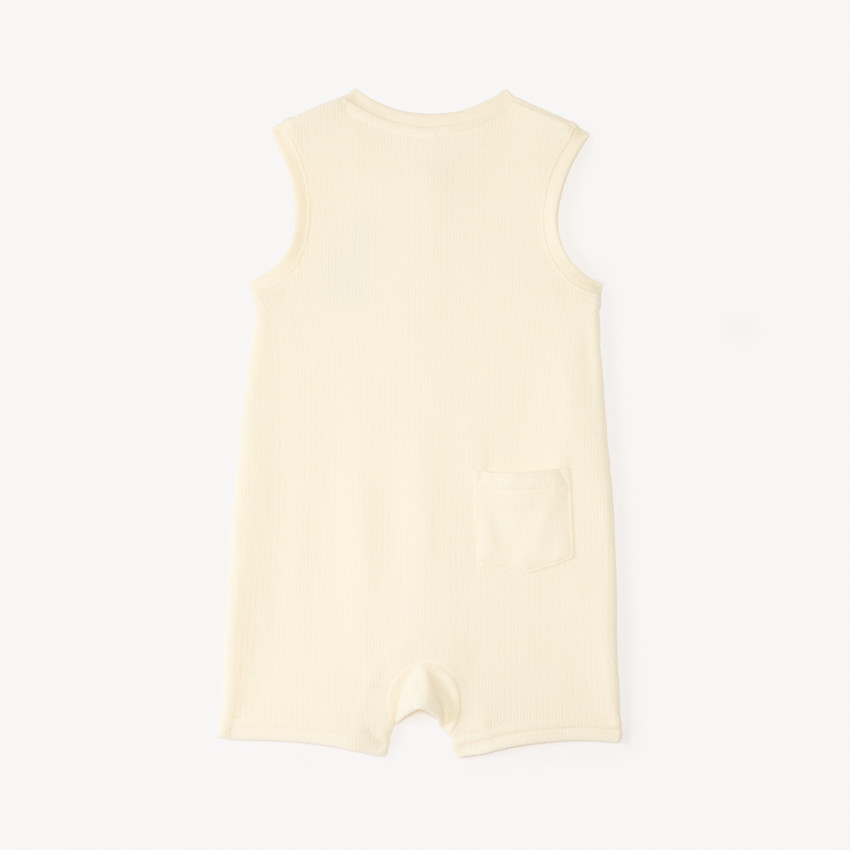 Mono corto de punto con estampado de jirafa para bebé niño 