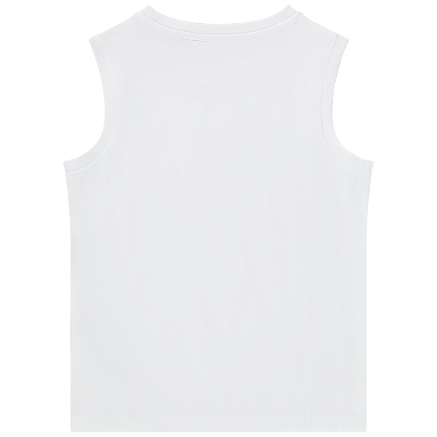 Camiseta sin mangas de jersey con estampado de coche para niño 