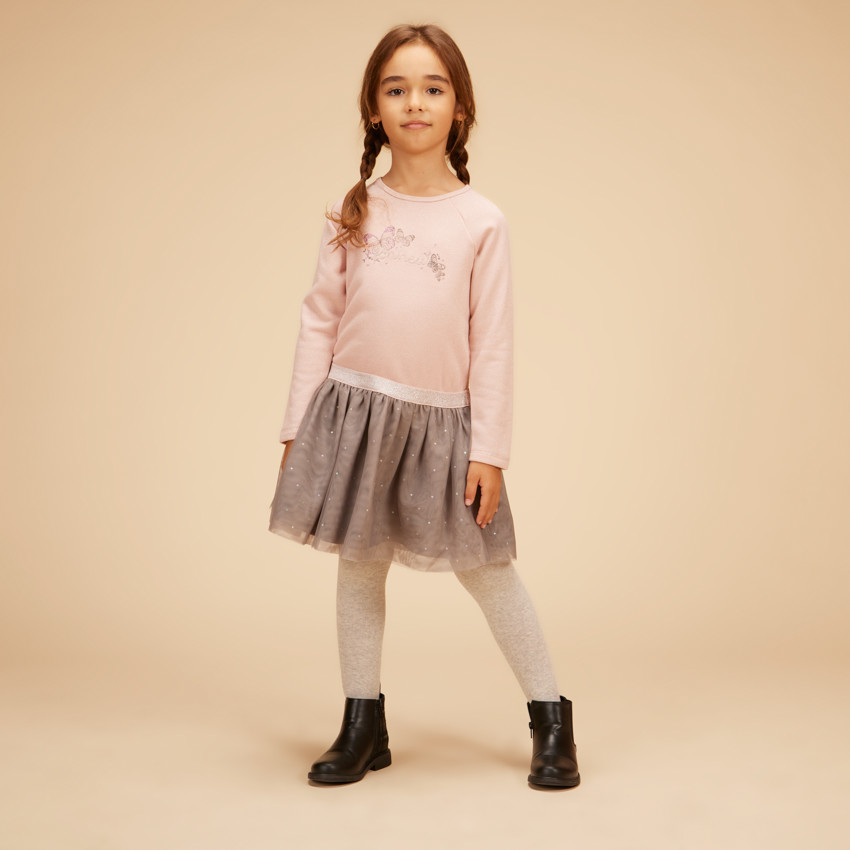 Robe effet 2-en-1 avec tulle imprimé fantaisie pour fille  Additional Robe effet 2-en-1 avec tulle imprimé fantaisie pour fille