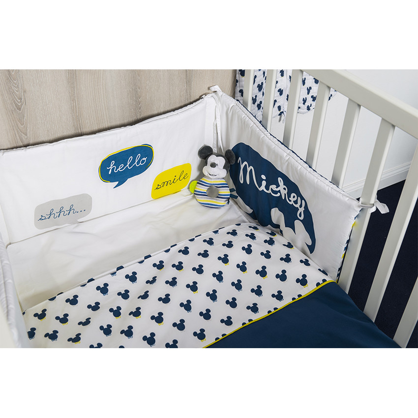 Juego de funda nórdica + funda de almohada Disney con motivo de Mickey - 140 x 100 cm 