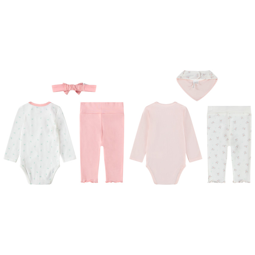Lote de 2 conjuntos 3 piezas intercambiables para bebé niña 