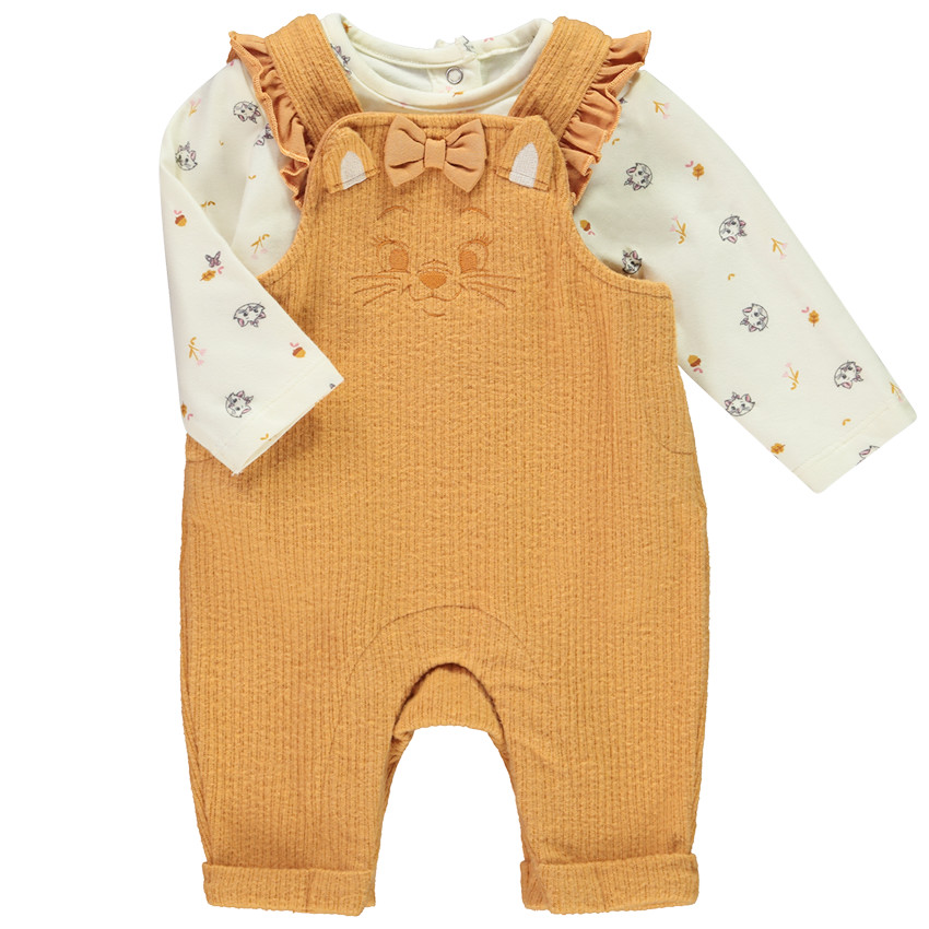 Conjunto 2 piezas con pelele Marie Disney para bebé niña 