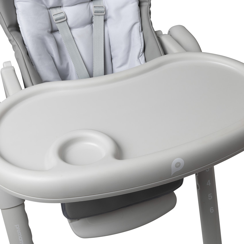 Silla alta multifuncional ajustable Harper gris 