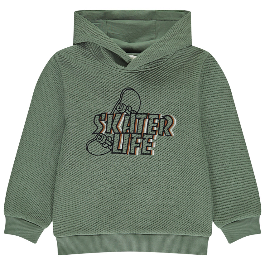 Sudadera de felpa estampada skate para niño 