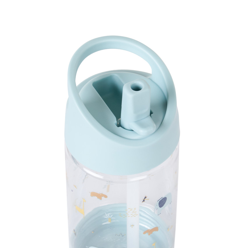 Botella de safari con pajita retráctil - 400ml 