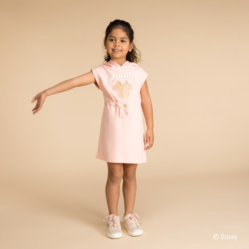 Vestido sudadera manga corta Minnie Disney para niña 