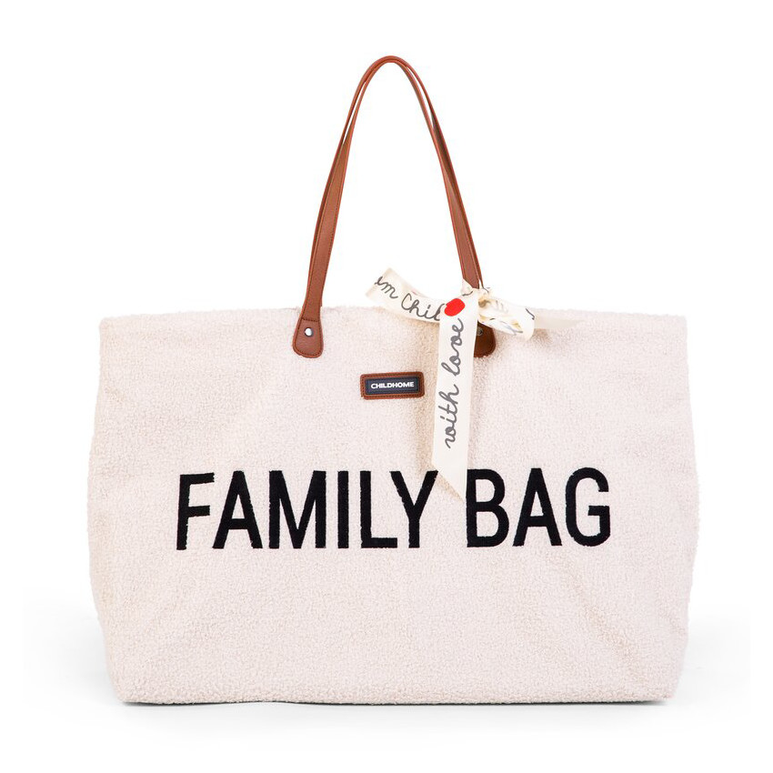 Bolso maternidad Family Bag teddy crudo 