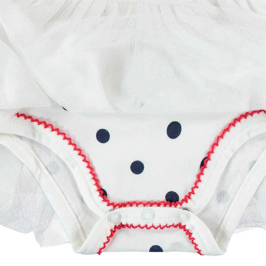 Body de manga corta con volante de tul y estampado de Minnie con brillo Disney  Additional Body de manga corta con volante de tul y estampado de Minnie con brillo Disney