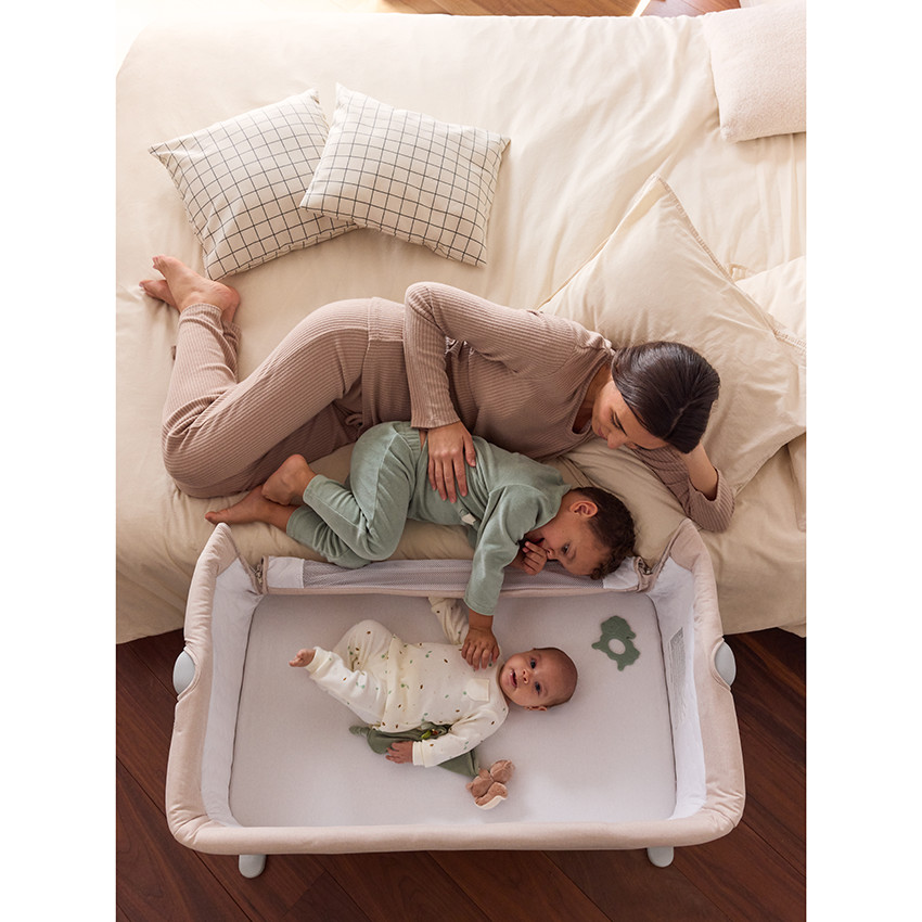 Cuna cododo Calinoo 2.0 beige 