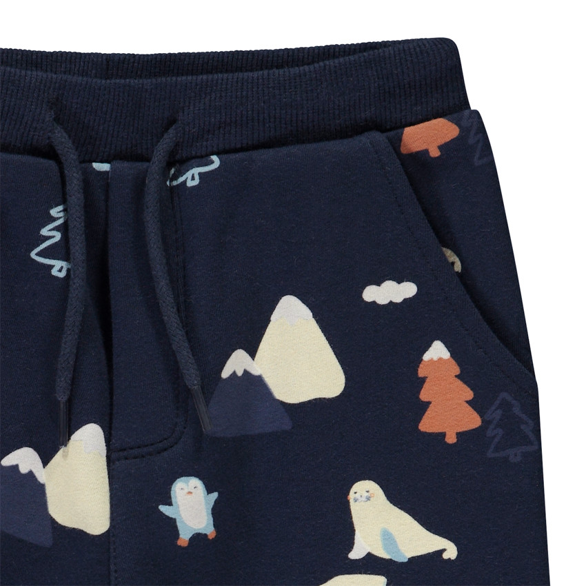 Jogging de felpa estampado Ártico para bebé niño 