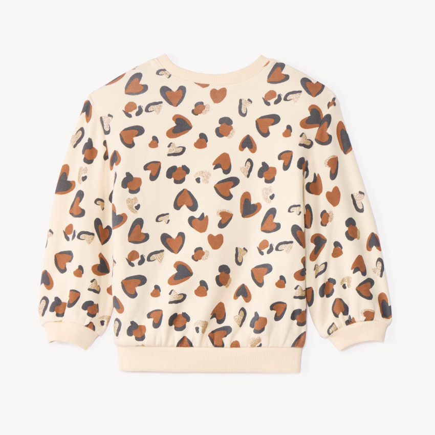 Sudadera oversize con estampado de corazones moteados Minnie Disney para bebé niña 