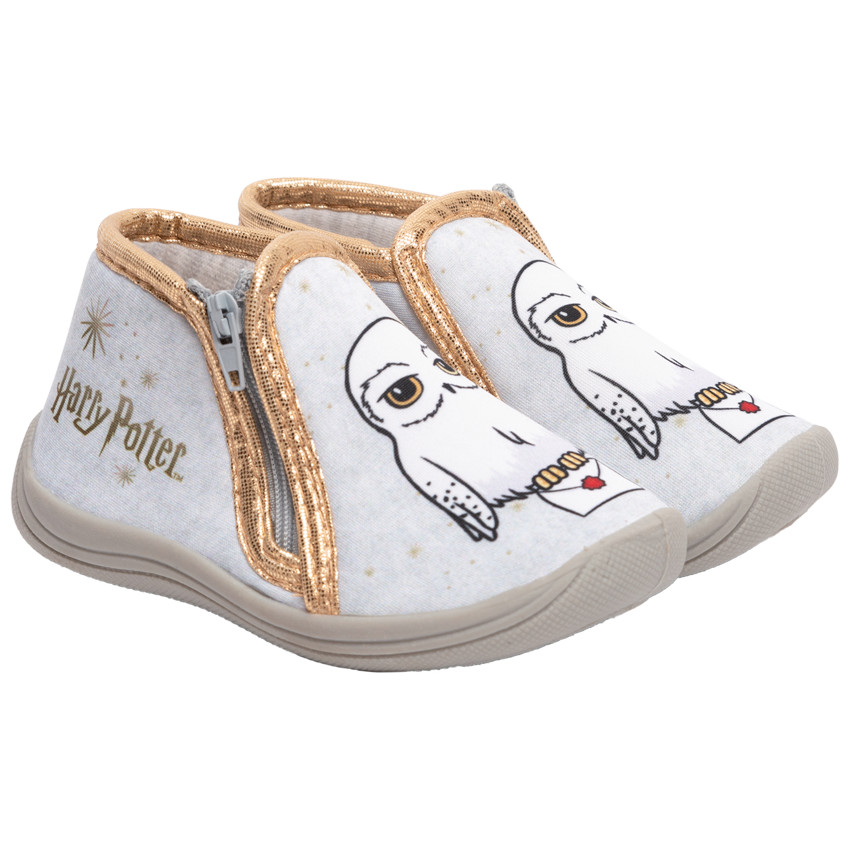 Pantuflas tipo botín con estampado de Hedwige de Harry Potter para bebé niña 